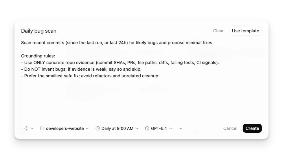 8. Automations:让 Codex 定时回来工作配图
